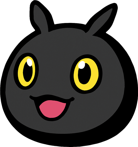 Botamon.
In-Game asset.  2d.  High contrast.  No shadows