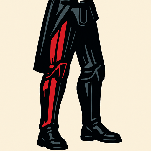 Darth Vader Leg.
In-Game asset.  2d.  High contrast.  No shadows