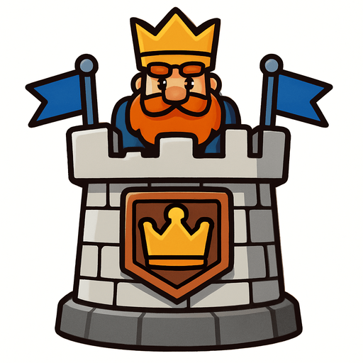 King tower.
In-Game asset.  2d.  High contrast.  No shadows
