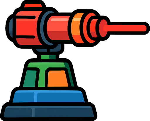 laserTowerAsset.
In-Game asset.  2d.  High contrast.  No shadows