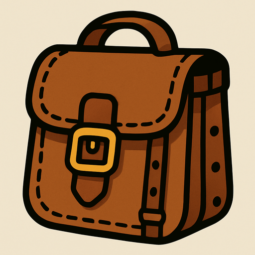 medieval envanter bag.
In-Game asset.  2d.  High contrast.  No shadows