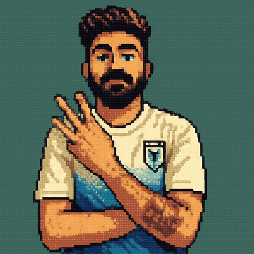 retro pixel style