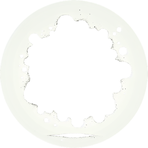 A dark inkblot of ink. The blot should be round but with slightly irregular edges, and seen from a slightly elevated perspective. Game illustration style. It should be solid black..
Single Game Texture. In-Game asset. 2d. Blank background. High contrast. No shadows.