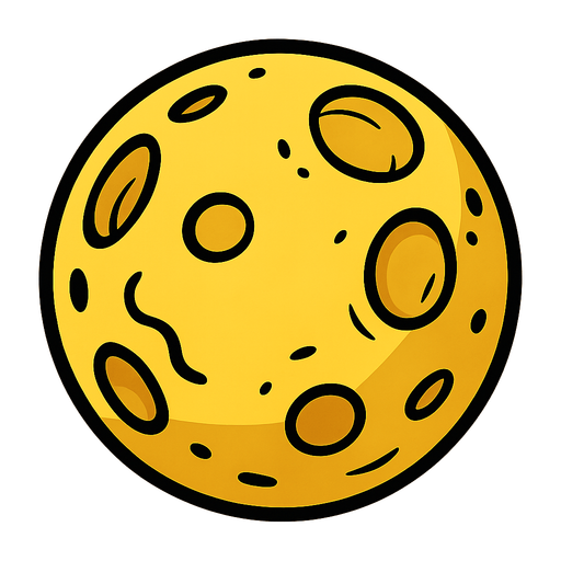 moon.
In-Game asset.  2d.  High contrast.  No shadows