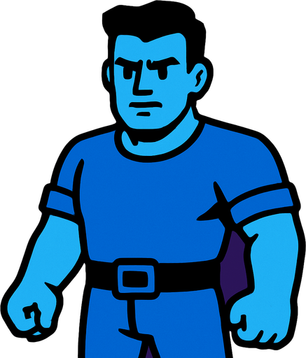MAN.
In-Game asset.  2d.  High contrast.  No shadows