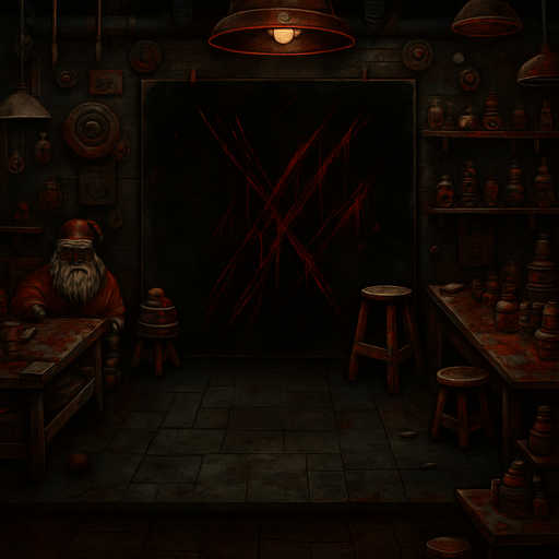 Bunun aynısı olsun yanlızca stili korku temalı olsun iç kısımdaki beyaz kısmı siyah ve kırmızı çizikler ve kesikler ekle