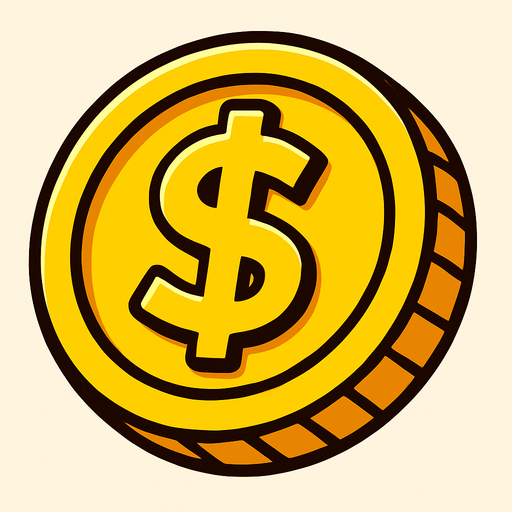 goldCoin.
In-Game asset.  2d.  High contrast.  No shadows