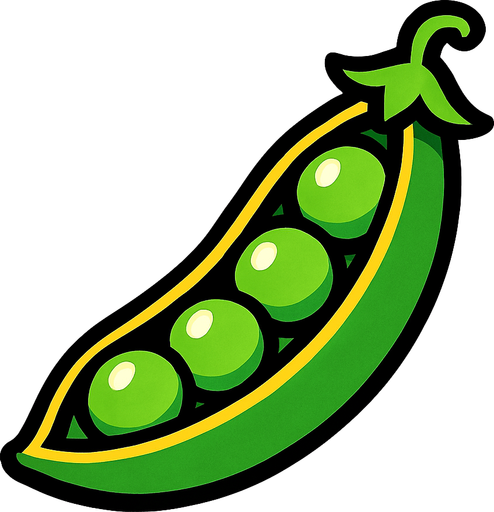 Un guisante.
In-Game asset.  2d.  High contrast.  No shadows