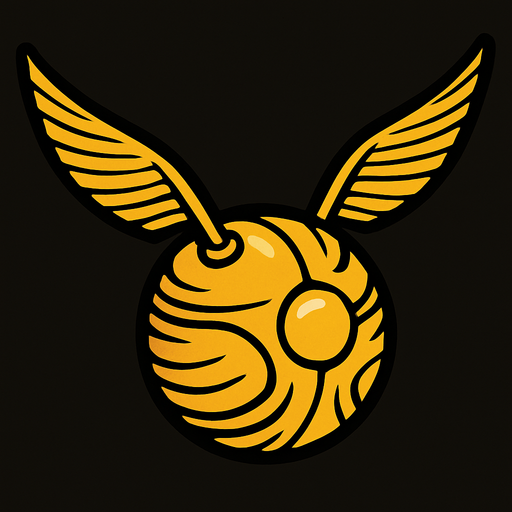 golden snitch.
In-Game asset.  2d.  High contrast.  No shadows
