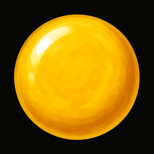 gerçekçi bir şeker. yuvarlak bir şeker ve sarı renk. aynı candy2 deki gibi olsun.
In-Game asset.  2d.  High contrast.  No shadows