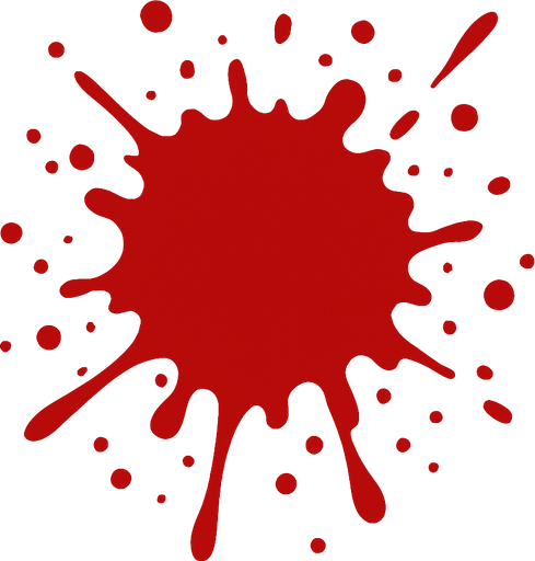 blood.
In-Game asset.  2d.  High contrast.  No shadows