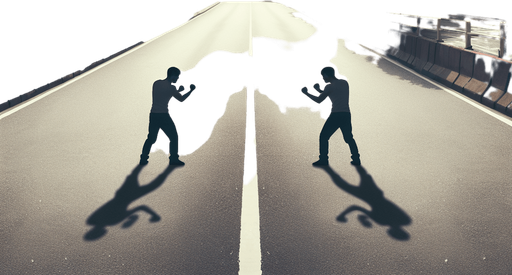 boş bir yol.
kavga için ideal boş bir yol arkaplanı