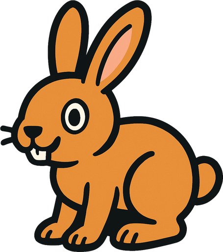 Rabbit.
In-Game asset.  2d.  High contrast.  No shadows