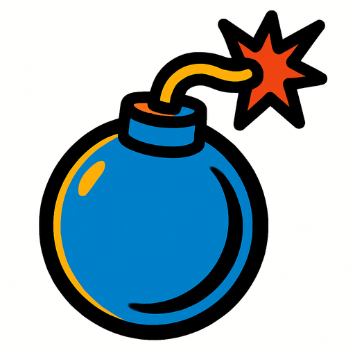 Bomba.
In-Game asset.  2d.  High contrast.  No shadows