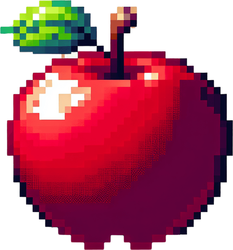 Pixel apple