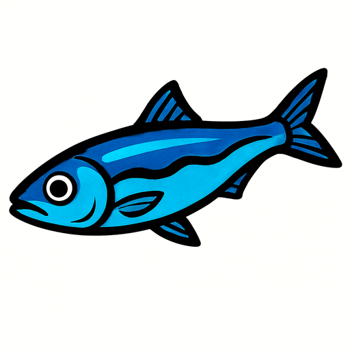 mavi hamsi.
In-Game asset.  2d.  High contrast.  No shadows