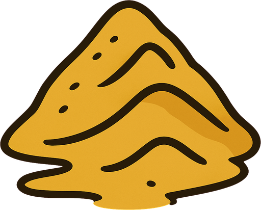 Pile of yellow sand