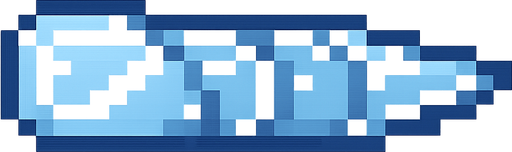 pixelart ıce bullet. No background. Transparent background. Blank background. No shadows. 2d. In-Game asset. flat