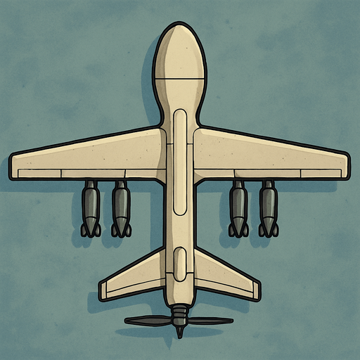 bomber drone top view