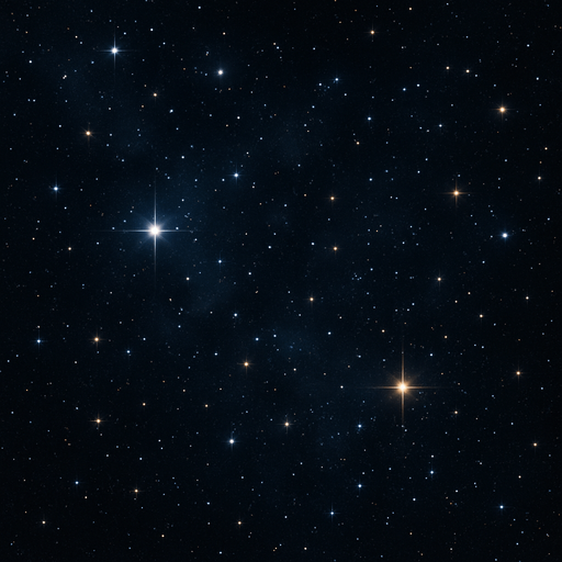 Dark space background with stars