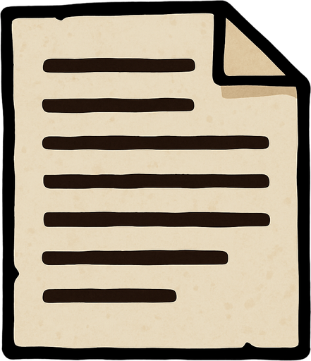 Paper.
In-Game asset.  2d.  High contrast.  No shadows