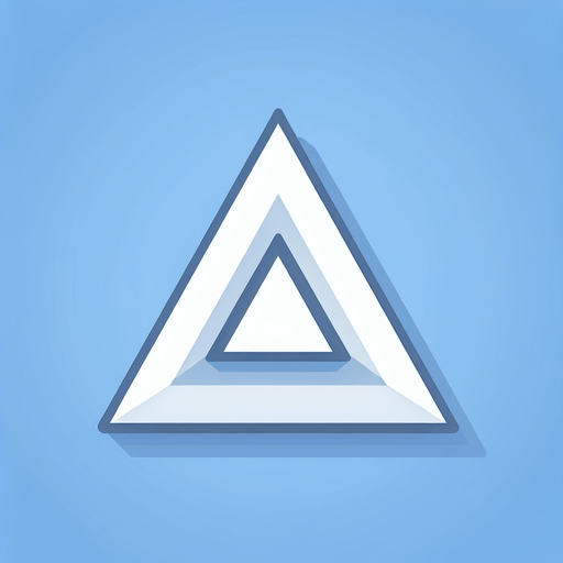 White triangle with sharp edges. White fill, thin outline, 2d, no shadows, blank background.
Single Game Texture. In-Game asset. 2d. Blank background. High contrast. No shadows.