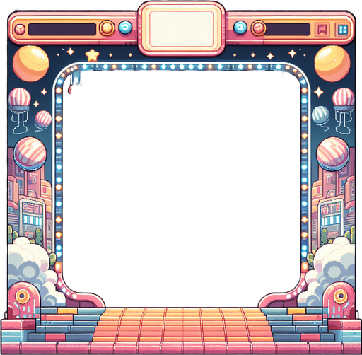 Flappy Bird Game Background.
Single Game Texture. In-Game asset. 2d. Blank background. High contrast. No shadows.