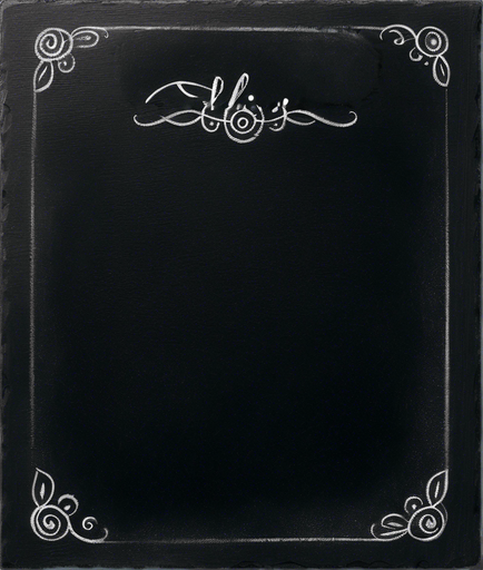 Top Title "ELIXIR" handwritten in chalk