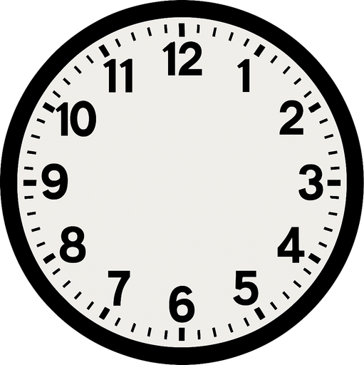 clock face. no clock hour stick and minute stick only the clock face
In-Game asset.  2d.  High contrast.  No shadows