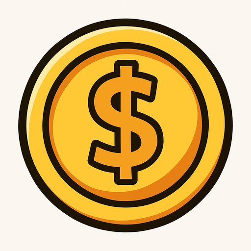 coin.
In-Game asset.  2d.  High contrast.  No shadows. coin