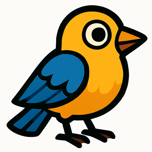 bird.
In-Game asset.  2d.  High contrast.  No shadows