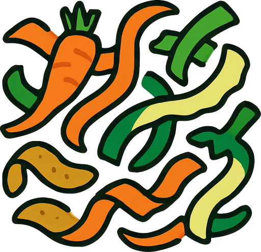 Pelage de legumes.
In-Game asset.  2d.  High contrast.  No shadows