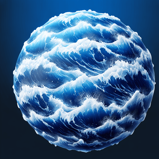 Water.
Single Game Texture.  In-Game asset.  2d.  Blank background.  High contrast.  No shadows