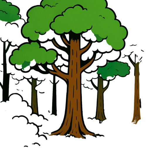 orman büyük olsun.
In-Game asset.  2d.  High contrast.  No shadows