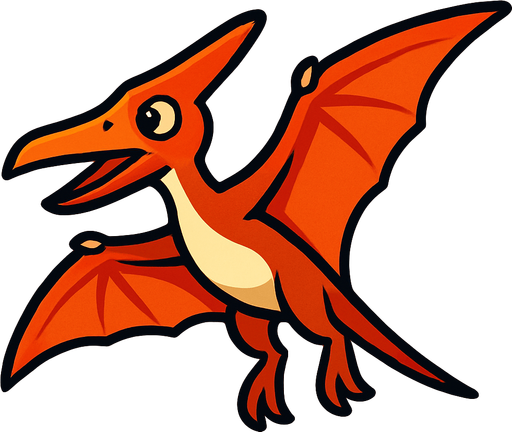 Pterodactyl.
In-Game asset.  2d.  High contrast.  No shadows