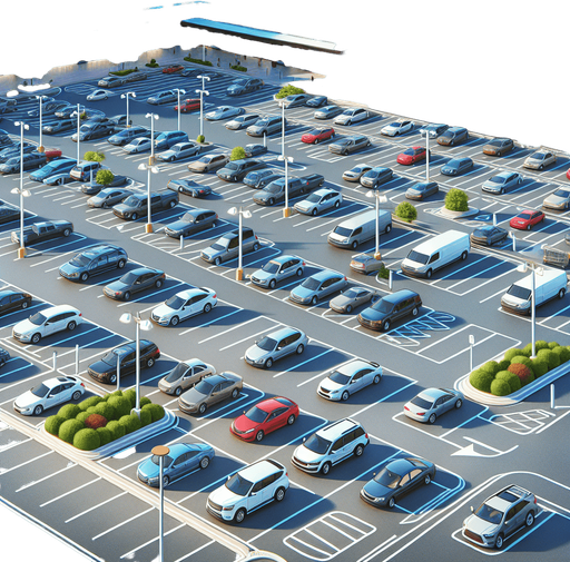 Mall Parking Lot Background