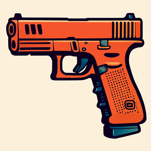 glock 18.
In-Game asset.  2d.  High contrast.  No shadows