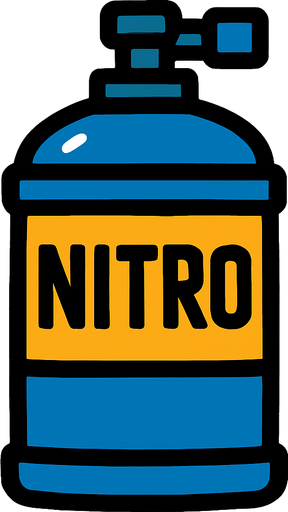 Nitro.
In-Game asset.  2d.  High contrast.  No shadows