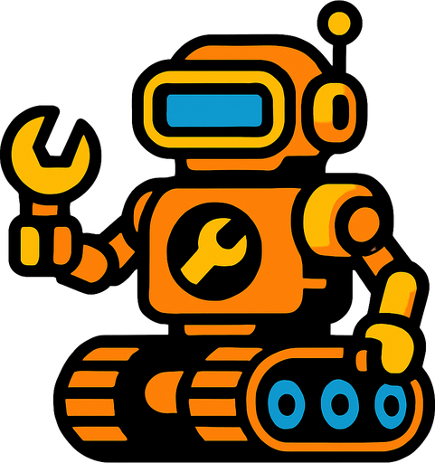 repairBot.
In-Game asset.  2d.  High contrast.  No shadows