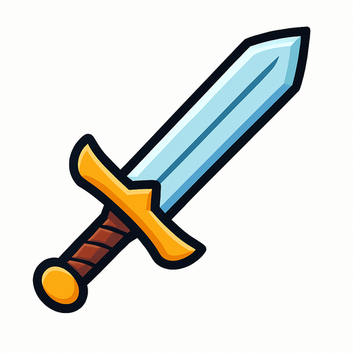 Kılıç.
In-Game asset.  2d.  High contrast.  No shadows