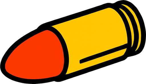 Bullet image.
2d.  High contrast.  No shadows