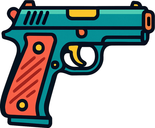 silah.
In-Game asset.  2d.  High contrast.  No shadows
