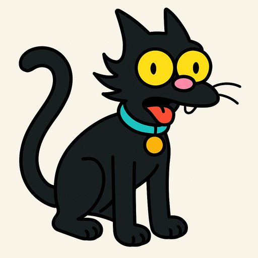 Snowball the second Simpsons.
In-Game asset.  2d.  High contrast.  No shadows. Simpsons