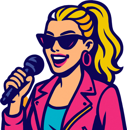 popüler popçu.
In-Game asset.  2d.  High contrast.  No shadows