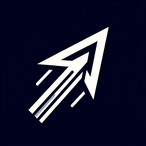 white up arrow.