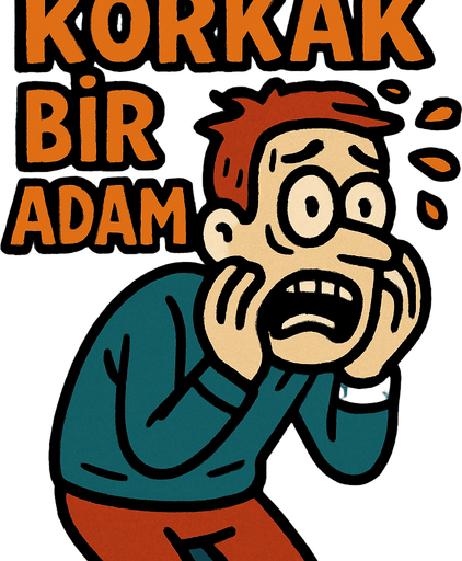 KORKAK BİR ADAM.
In-Game asset.  2d.  High contrast.  No shadows
