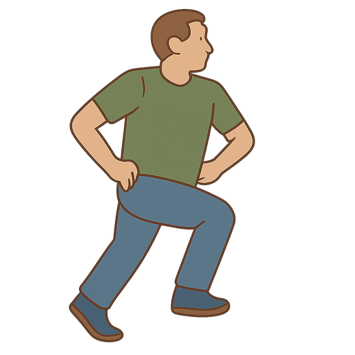a man with green tshirt and blue pant walking up. No background. Transparent background. Blank background. No shadows. 2d. In-Game asset. flat