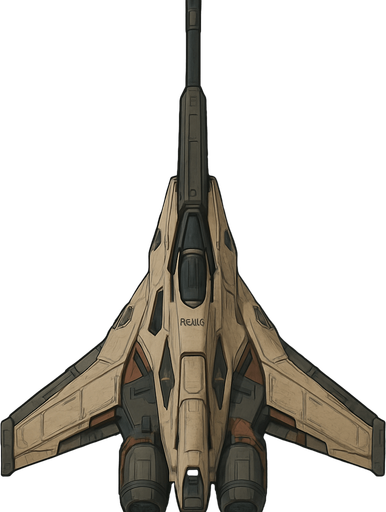 sniper spaceship top view
