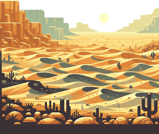 ground , desert color.
Single Game Texture. In-Game asset. 2d. Blank background. High contrast. No shadows.