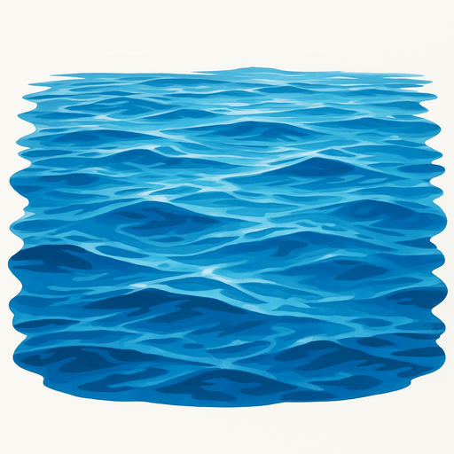 A realistic water.
In-Game asset.  2d.  High contrast.  No shadows
